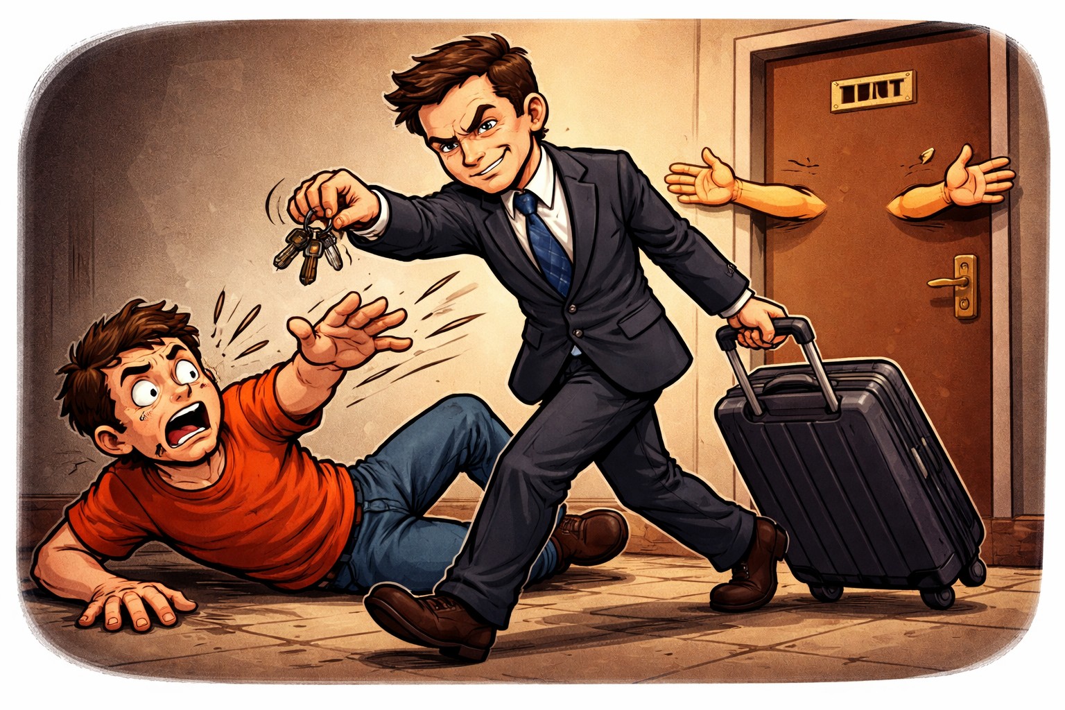 Swiping keys from my parents flat